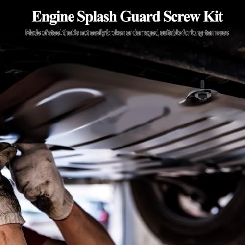 Image of HAOBO 10Sets Engine Splash Shield Guard Undertray Cover Screws Bolt Nut Clip Kit, Engine Splash Shield Screw Kit, Engine Under Cover Splash Shield Guard Body Bolt for Ford Focus Fusion (K1-10PCS)