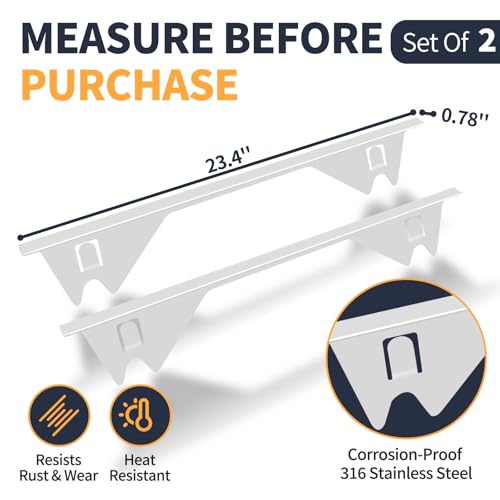 Image of Upgrade 316 Stainless Steel Stove Gap Covers, 2 Pack Stove Gap Filler ALMCALS Stove Gap Guards Range Trim Kit Heat Resistant Oven Gap Filler Between Stovetop and Counter