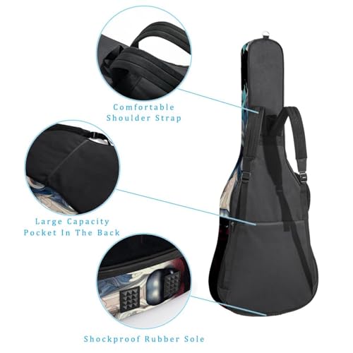 JRHEJTFZ Housse pour guitare acoustique de 1,9 cm d’épaisseur – Imperméable – Durable et élégant – Imprimé loup aquarelle, Multicolore 4., 42.9×16.9×4.7 in, Motif imprimé tendance - Les Beatles, Paul McCartney, John Lennon, RIngo Starr, George Harrison JRHEJTFZ Housse pour guitare acoustique de 1,9 cm d'épaisseur - Imperméable - Durable et élégant - Imprimé loup aquarelle, Multicolore 4., 42.9x16.9x4.7 in, Motif imprimé tendance – Image 4