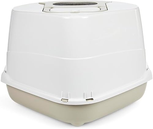 Petface Hooded Corner Cat Litter Tray, Pet Privacy, Reduce Odours & Keep Your Home Fresh, Scoop Provided, 56L x 38W x 46H cm - Image 5