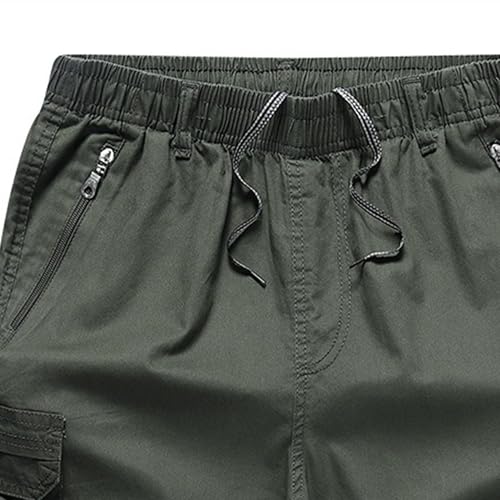 Short cargo homme ample décontracté multi-poches avec cordon de serrage - 7
