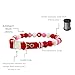 Pet Collar for Small Medium and Large Dogs Beaded Silicone Dog Necklace Handmade Girl Bling Fancy Female Cats Pretty Pearls Perla (Valentine Day)