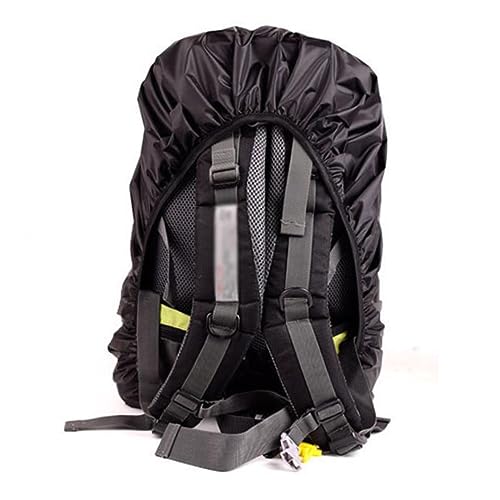 BCOATH Unisex Backpack Rain Cover for Shoulder Bags Durable Outdoor Travel Mud Guard with Buckle for Camping and Hiking Black