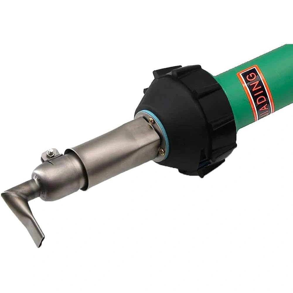 Pistola de soldadura de plástico de 110 V 1600 W, pistola de calor de aire caliente, temperatura ajustable, kit de soldadura TPO, accesorios de boquilla de velocidad, rodillo de delfín, gancho para