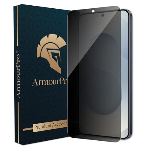 Image of ArmourPro Borderless Privacy Tempered Glass for Samsung Galaxy S25 / Samsung S24 - Anti-Spy Anti Peeping Screen Protector, Edge-to-Edge Coverage, 9H Anti-Scratch, Case Friendly, Easy Installation Kit