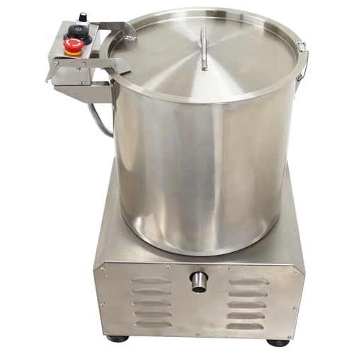 HayWHNKN Electric Salad Dryer Commercial Salad Spinner(6KG) Vegetable Fruit Dryer Stainless Steel for Resturant 110V 750W