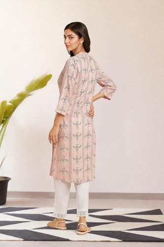 Image of W for Woman Women's Viscose Regular Fit Casual Kurta