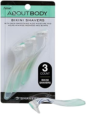 Kai About Body Bikini Shavers - Gentle Razors for Shaving, Trimming & Exfoliating - Includes 3 Beauty Groomers