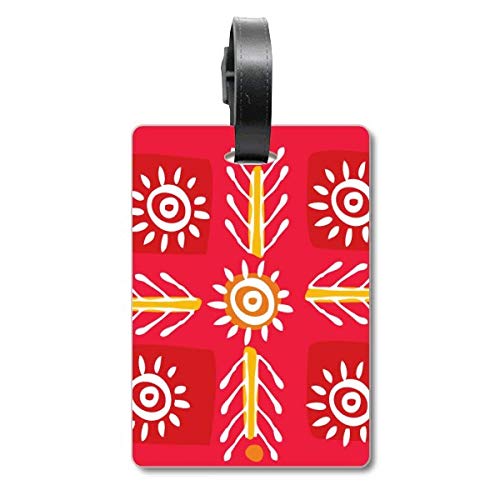 Étiquette valise voyage totem ancien avec identification sécurisée