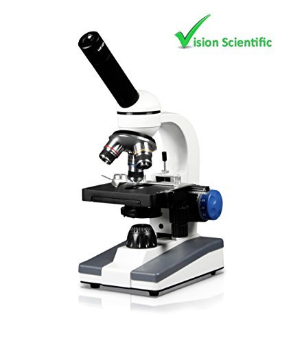 Vision Scientific VME0018-S-RC Monocular Elementary Level Compound Microscope, 10x WF & 25x WF