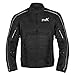 HWK Spyder Motorcycle Jacket for Men with Weather Resistant Cordura Textile Fabric for Enduro Motocross Jacket SMALL/BLACK