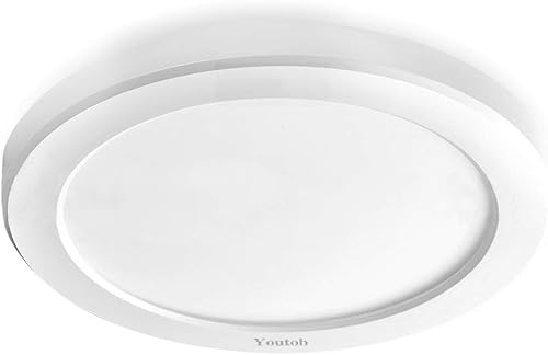 Youtob Lámpara de techo LED de montaje empotrado con 3 colores ajustables, 15 W, 1500 lm, accesorio de iluminación redonda para cocinas, armarios,