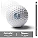 Bigfoot Footprint Sasquatch Practice Golf Ball Realistic Feel and Long Lasting Limited Training Balls Gifts for Men Women
