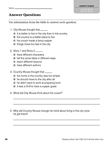Reading Literary Text, Grade 3 (Reading Literary Text: Common Core Lessons) #TOP4