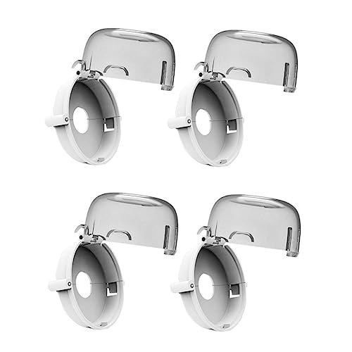 Beatifufu 4pcs Child Proof Stove Cover Stove Shield for Proofing Guard Protector Cover Plastic Oven Knob