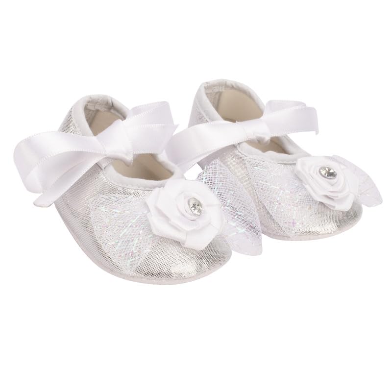 booties embellished with shimmer bow - silver-image-18
