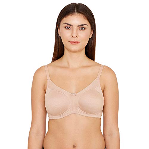 Image of Zivame Essentials Double Layered Non Wired Full Coverage T-Shirt Bra - Skin