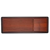 Bamboo Chinese Tea Tray, Japanese Tea Serving Tray Vintage Rustic Style Tea Serving Tray with Water Storage Drainage Chinese Gongfu Tea Table Serving
