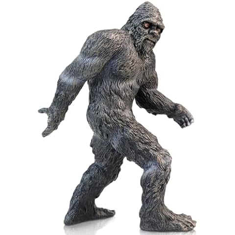 LNQ LUNIQI Simulated Caveman Model Solid Resin Sasquatch Figure Creative Sasquatch for Desk Tabletop Decor Outdoor Decoration Cover