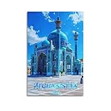 Afghanistan Asien Vintage Reise Kunst Poster Kunst Leinwand 