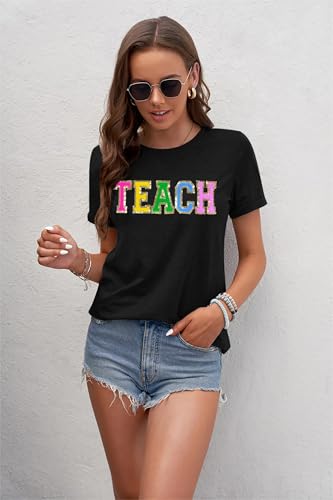 Teacher Shirts Women: Tie Dye Teacher Tshirt Funny Teacher Life Shirt Teacher Tee Tops Short Sleeve Teacher Gifts3