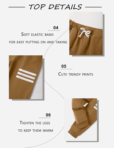 Image of Toddler Boy Clothes Long Sleeve Hoodie Sweatsuits Tops and Pants 2Pcs Boys Fall Winter Outfits Set