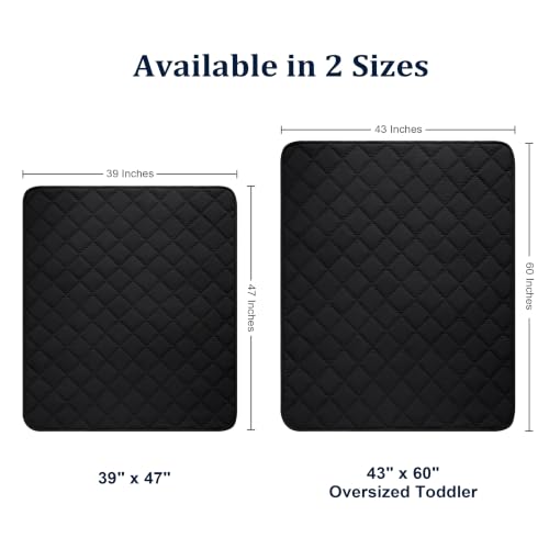 Image of BEDSUM Toddler Quilt 43x60, Microfiber Kids Quilt Toddler Bed, Black | Lightweight Soft Comfort for Toddler Beds, Daycare, Preschool Naps, Boys Girls, Machine Washable All Season Toddler Comforter