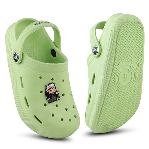 Image of FUEL Hooper Lightweight & Comfortable Pull-On Casual Clogs with Cushioned Footbed for Kids
