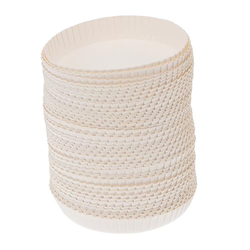 OUNONA 100pcs Disposable Cup Lid Lids Protector Cover Hot Cup Lid Round Small Only White Paper