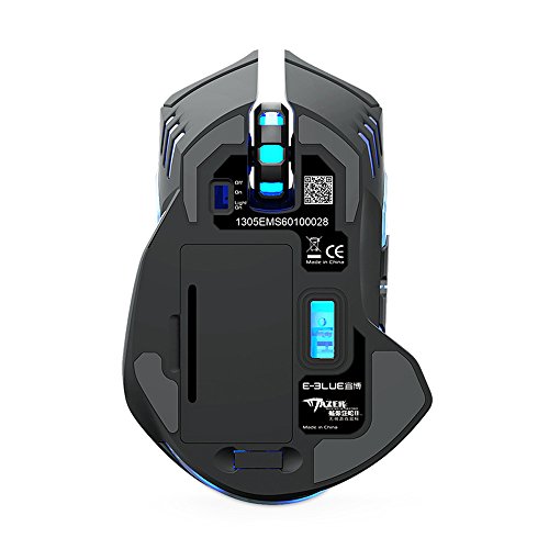 E-3Lue Ems601Bkaa-Nf Mazer Ii 2500 Dpi Blue Led 2.4Ghz Wireless Optical Gaming Mouse #TOP2