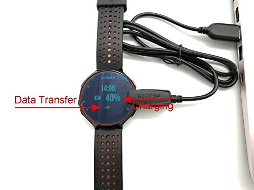 Jiujoja For Garmin Forerunner 235 Charger 230 630 Charging Clip Sync Data Cable And 2Pcs Free Hd Tempered Glass Screen Protector Replacement Charger For Garmin Forerunner 235 Smart Watch #TOP3