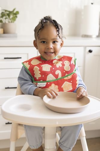 image for Tiny Twinkle Mess-Proof Baby Bib - Waterproof Bib for Baby Girl or Boy