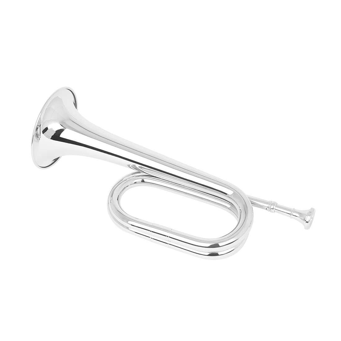 Musikinstrument für Anfänger, große Messingschritte Spanische Stifttrompete, Schulband, Orchester, Messinghorn mit Mundstück