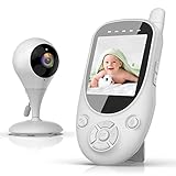 Baby Monitor, Monitor with Camera and Audio, 2.4GHz Wireless Two Way Talk in 1000ft Long Range, Auto...