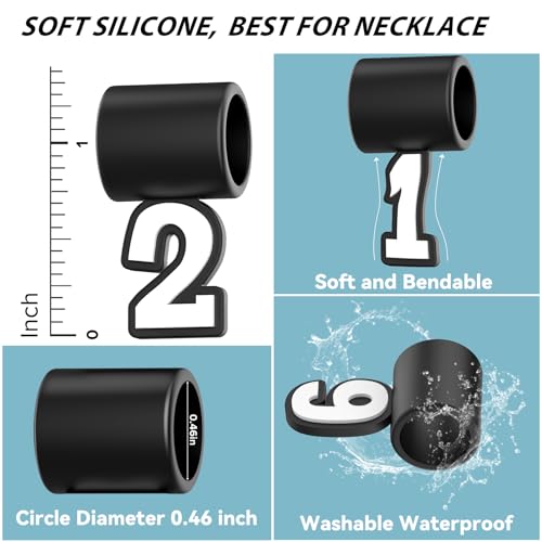 premium number 0-9 pendant for baseball necklace you pick 0-9 pendant for sports fan necklaces highly recommended for three colors braided rope tornado necklace