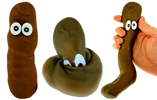 JA-RU Stretchy Poop Squishy Fidget Toys (1 Unit) Fake Poop Funny 6448-1p