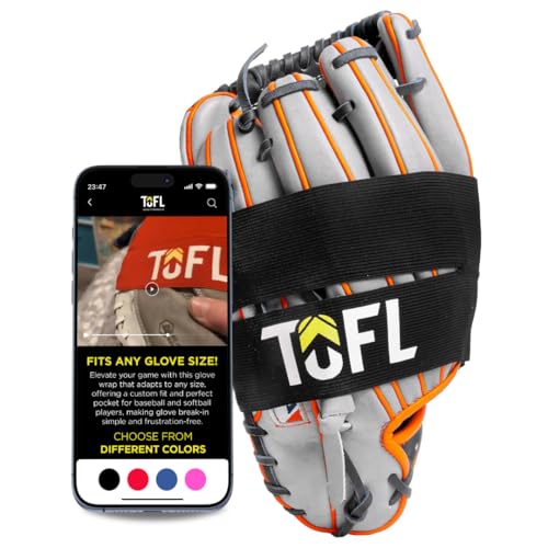 TOFL Baseball Glove Wrap Band for Break-in, Shaping & Glove Care | Baseball Glove Accessories for Men’s, Women’s, Adult & Youth Mitts