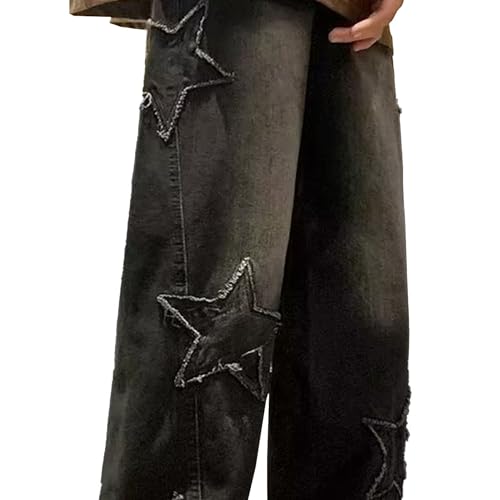 Vintage Baggy Jeans Mens Straight Leg Loose Fit Denim Pants Hip Hop Streetwear Washed Fall Winter Trousers4