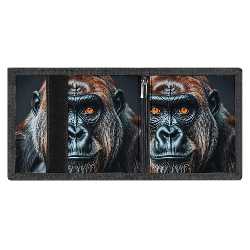 A Gorilla Slim Wallets for Men Money Clip Card Holder Wallet Men's Trifold Wallet And Coin Pocket4