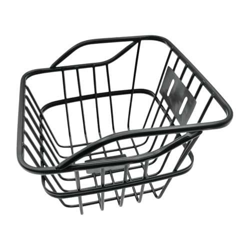 jojomis Kids Bike Basket Heavy Duty Aluminum Alloy Cargo Storage Front Basket for Children Bicycle Accessories 8.66x9.25x5.51 Inch