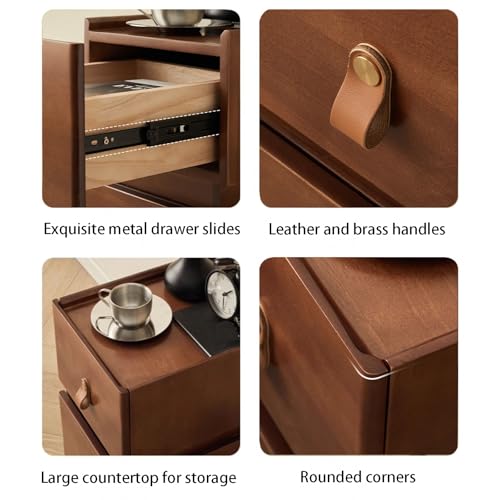 Petite table d'appoint blanche avec tiroirs en bois pour optimiser l'espace - 6