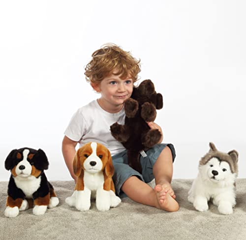 sitzender Hund 25 cm brauner Labrador - Kuscheltier für Kinder - in 8 verschiedenen Modellen erhältlich - 071525