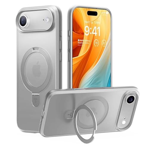 Image of iPhone 17 Air Magsafe Stand Case | Matte Design & 360 Protection | Military-Grade Apple iPhone 17 Air Cover | Ultra Premium - Gray