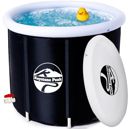 Keystone Peak Ice Bath - 85 cm Ø * 72 cm - Booste Dein Immunsytsem & verbessere die Regeneration +...