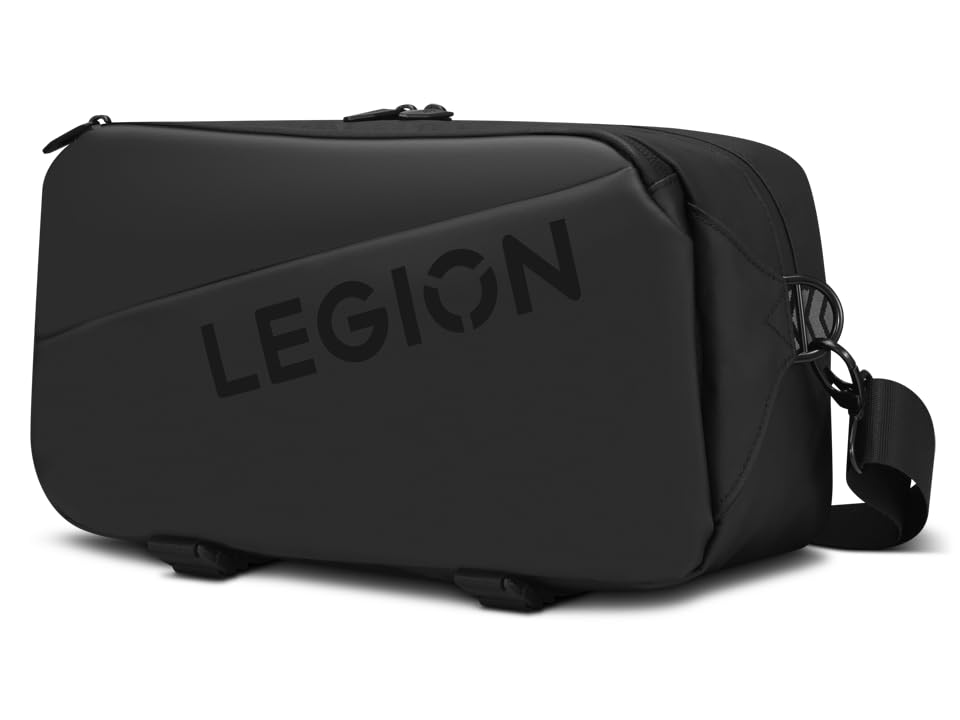 Lenovo Legion Sling Bag for Legion Go, Legion Go 2, Legion Go S & Gaming Accessories, Water-Resistant Crossbody Travel Bag with Multiple Compartments, Adjustable Strap, RPET Recycled Interior, Black - image 4