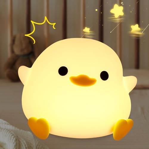 xinjinhju luce notturna per bambini Volpe lampada da comodino, luce dell'umore cameretta, luci notturne animali per ragazze e ragazzi, lampada decorativa carine per camera da letto - Media Fox