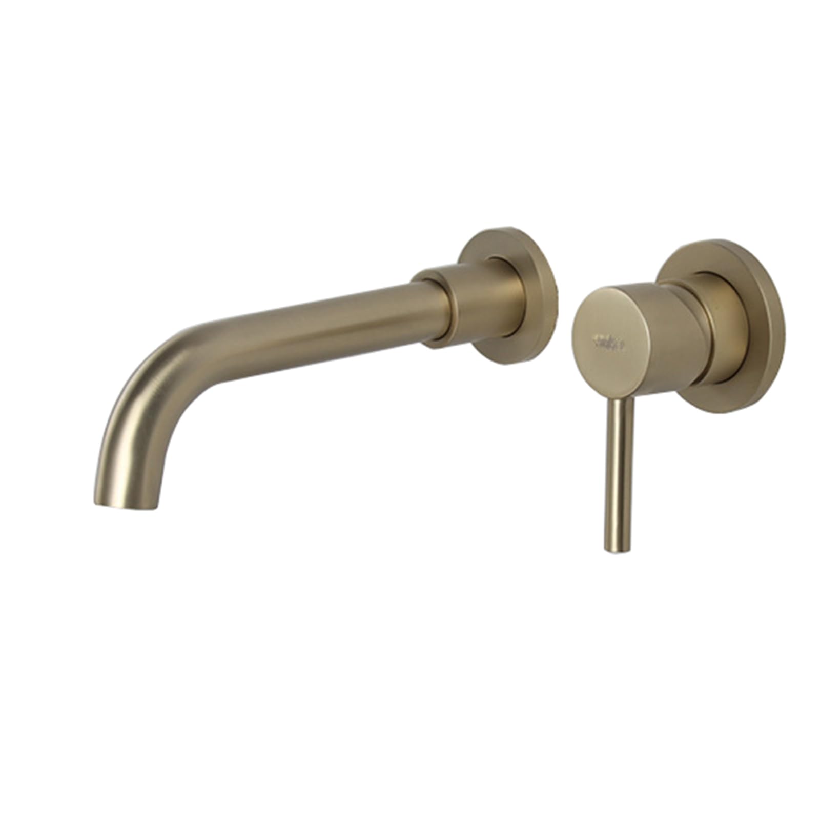 ANVLOJRIH Basin Mixer Tap Bathroom Sink Taps Wall Mounted Swivel Spout Brushed Gold,One-Piece Lavatory Sink Faucet