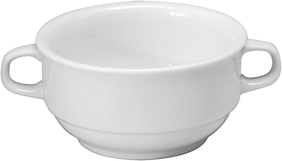 Noritake Ovation 10 Oz. Porcelain White Stackable Bouillon
