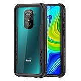 【Funda Redmi Note 9 360 Grados Protección】 El marco de TPU elevado en el parachoques y la película protectora de PC integrada en la parte delantera y trasera brindan una verdadera protección robusta de 360 ​​grados, protegiendo su teléfono celular de caídas descuidadas, a prueba de polvo, golpes y arañazos.