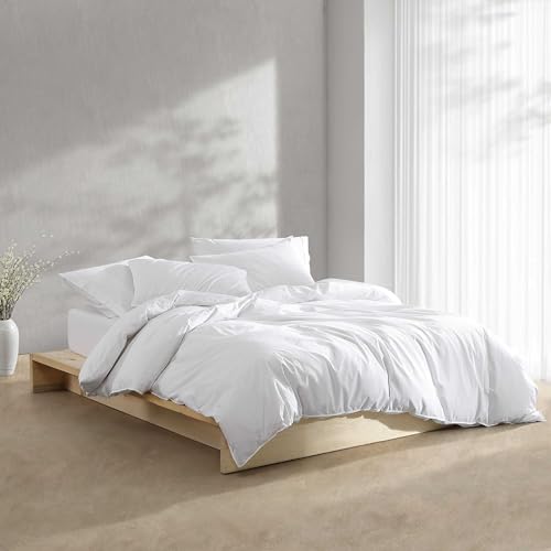 Calvin Klein - Queen Cotton Percale Duvet Cover Set with Shams - image 6